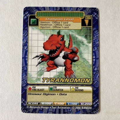 Digimon Digi Battle Tyrannonmon Bo-137 Series 3 Bandai 2000 Non Foil NM/LP - Image 1 of 4