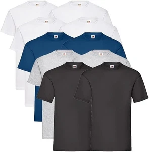 Fruit of the Loom Herren Original T-Shirt Rundhals (10er oder 5er Pack) - Bild 1 von 14