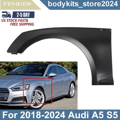 Front Left Side Fender For 2018-2021 2022 2023 2024 Audi A5 Quattro S5 Sportback - Imagem 1 de 4