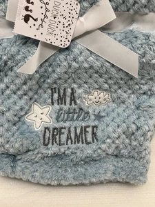 Ente Gans Little Dreamer Babydecke blau weiß Stern Waffel Fleece Unisex NEU - Bild 1 von 13