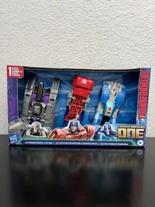 Transformers One Hasbro Iacon Race Megatron Optimus Mirage Figure 3-Pack - Picture 1 of 4