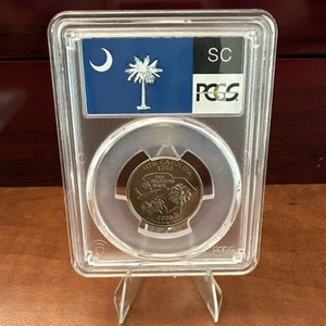 2000 - S Clad Washington Quarter - South Carolina - PCGS PR69DCAM - Flag Series - Picture 1 of 2