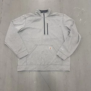 Carhartt Hombre Ropa de Trabajo XL Peso Medio 1/4 Cremallera Cuello Simulado Pullover Sudadera - Imagen 1 de 7