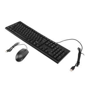 CMK858 USB Keyboard And Mouse Set 104 Keys Computer Keyboard 1600DPI Mouse F BEA - Picture 1 of 12
