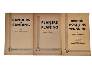 3 x Sydney Lister Lomax Erskine & Co. Publications Sanders, Planers & Mortising - Picture 1 of 24
