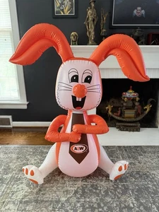 RARE Vintage A&W Root Beer Large Bunny Rabbit Inflatable - Picture 1 of 14