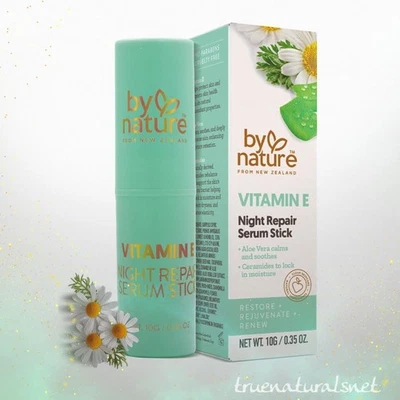 by nature Vitamin E + Aloe Vera Night Repair Serum Stick 10g | Original - Image 1 of 2