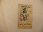 Vtg Advertising Trade Card - Grand Rapids MI - A. S. Hall Boots & Shoes Loans