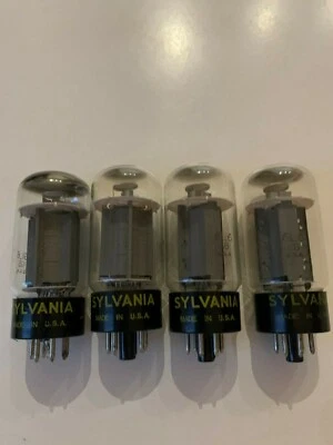 SYLVANIA 6L6GB NOS cuádruple emparejado Foto 1 de 3