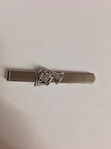 Small French Horn PT215 Silver Emblem on a Tie Clip (Slide) weddings birthday