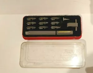 Juego de caligrafía rara vintage MARKANT 100 0,1 - 5,0 mm. Caja de plástico alemana de los años 50 - Imagen 1 de 6