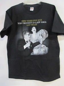 TONY BENNET & LADY GAGA OFFICIAL MERCH BAND CONCERT MUSIC T-SHIRT LARGE - Picture 1 of 3