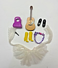 Articles de poupée Misc - sac à main de poche Polly, guitare, bottes, chaussures, tablier