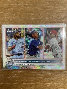 2022 Topps Home Run Leaders GUERRERO/ PEREZ/ OHTANI RETAIL FOILBOARD /875 Serial - Picture 1 of 11