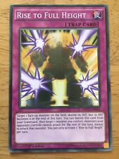 Rise To Full Height Yugioh Trading Card MP17-EN043 1st Edition Trap Card