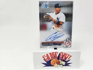 2017 Bowman Chrome #CPA-GT Gleyber Torres Prospekt Auto sc - Bild 1 von 2