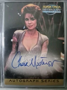 STAR TREK DEEP SPACE NINE Auto Card A20 Chase Masterson / Leeta - Picture 1 of 4