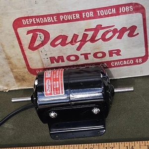 New Dayton AC/DC Motor 2M066 1/15Hp 5000 RPM 115V Double Shaft Open Motor NOS - Picture 1 of 10