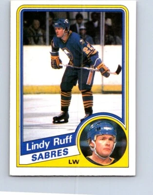 VINTAGE HOCKEY CARD O-PEE-CHEE 1984 BUFFALO SABRES LINDY RUFF  NO499     - Image 1 of 2