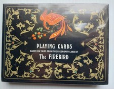 The Firebird Playing Cards 2 Decks Artist YURY SHAKOV 1984 NOS Box Sealed New!!!