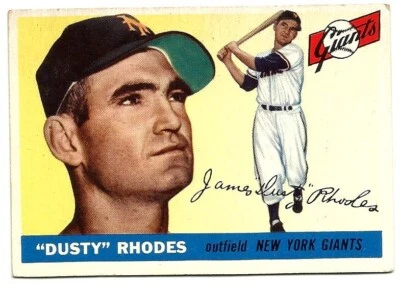 1955 TOPPS #1 - DUSTY RHODES - NEW YORK GIANTS - Image 1 of 2