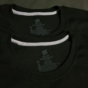 Camiseta Hanes Slim Fit Comfort Blend 2pk Negra Grande - Imagen 1 de 4