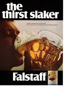 1968 FALSTAFF BEER ~ ORIGINAL PRINT AD - Picture 1 of 1