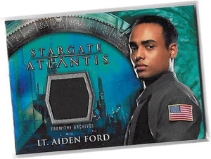Stargate Atlantis Season 1 - "Lt Aiden Ford" Costume Card - 2005 - Picture 1 of 3