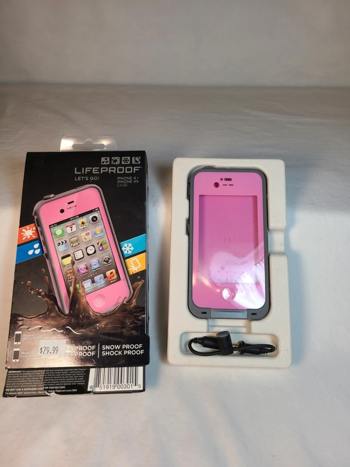 Lifeproof 防水保护壳 适用于 iPhone 4S & iPhone 4 粉红色  — 第 1/4 张图片