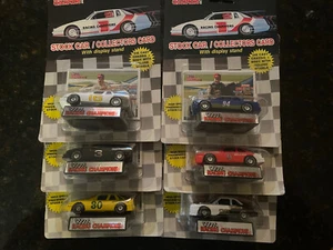 1989 Racing Champions NASCAR Flat Bottoms 6-Car Set (1:64 Scale) RARE - Picture 1 of 8