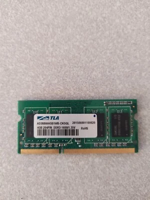 TLA RAM 4GB DDR3-1600/1.35V   AD3SSW4GB1WB-CKGQL    204 pin - Image 1 of 2
