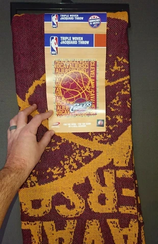 Triple Woven Jacquard Throw NBA Cleveland Cavaliers Blanket made in america Cover