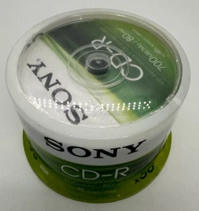 Sony CD-R Pck of 50 700MB/80Mins Round Case - Afbeelding 1 van 3