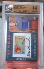 2010 Panini Century Sports Stamp Materials Autographs #17 Wes Unseld  /10 BGS...