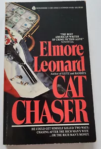 VINTAGE PB CAT CHASER ELMORE LEONARD CRIME FICTION 1983 ED * MIAMI FL - Bild 1 von 3