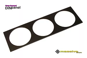 Gauge Command Pod Mount Dash 2 1/16 52 mm Universal Single DIN Panel 3 Triple - Picture 1 of 2