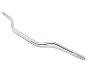 Motorbike Handlebars Fat Bars Alloy 28mm Supermoto Streetfighter SILVER - Picture 1 of 19