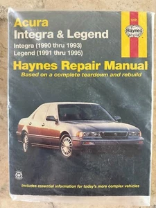HAYNES Acura Integra 90-93 & Legend 91-95 Repair Manual 12021 LIKE NEW - Foto 1 di 1