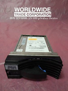 IBM 18P6145 22R0612 72.8GB 10K RPM SSA Disk Hard Drive Module pSeries w/ Bracket - Picture 1 of 5