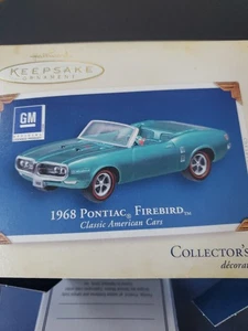 1968 PONTIAC FIREBIRD CONV - PUNZE ANDENKEN WEIHNACHTSSCHMUCK - NEU IM KARTON - Bild 1 von 3