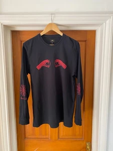 T-shirt manica lunga Edwin x Teide Drizzle taglia M nera serpenti ragni *RARA* - Foto 1 di 9