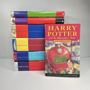 Harry Potter Complete Book Set 1-7 First Edn 6HC Wand Error JkRowling Bloomsbury - Bild 1 von 20