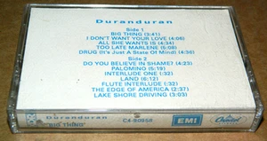 RARE VINTAGE 1988 1980S DURAN DURAN BIG THING Album ADVANCE PROMO Cassette Tape - Picture 1 of 5