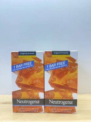 Neutrogena Transparent Facial Bar Soap Fragrance Free 18 FULL Size Bars 6 Packs - Image 1 of 3