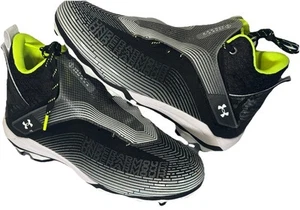 Scarpe da calcio Under Armour Highlight Hammer MC nere bianche uomo 11 nuove - Foto 1 di 6
