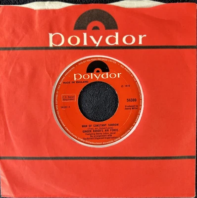 GINGER BAKER'S AIR FORCE 'MAN OF CONSTANT SORROW' 7'' SINGLE POLYDOR 56380 1970 Foto 1 de 4