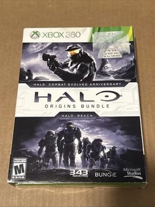 Halo Origins Bundle Xbox 360 Anniversary Edition Combat Evolved w/New Reach RARE - Picture 1 of 8