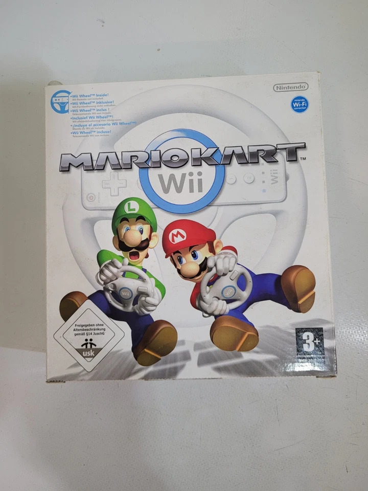 Mario Kart - Wii Steering Wheel - Box Set - Nintendo - 2008 - VGC - Complete  - Image 1 of 4