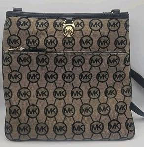 Michael Kors Crossbody Damen Tasche Handtasche Logo Braun Schwarz - Bild 1 von 4