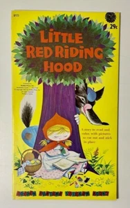 1961 GOLDEN FUNTIME STICKUM BOOK LITTLE RED RIDING HOOD ORIGINAL UNUSED - Picture 1 of 7